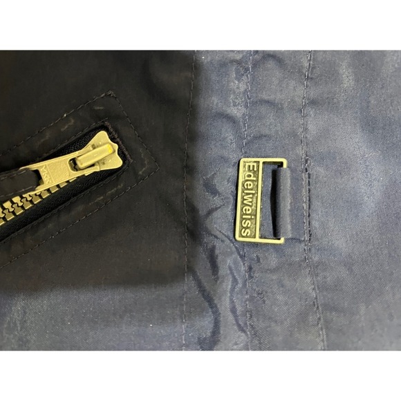 Edelweiss Vintage 80's/9O's Ski Winter Jacket Mens Color Block Blue Size L - Picture 3 of 7